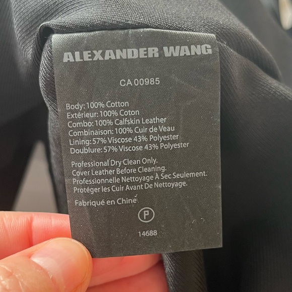 Alexander Wang Black Mini Skirt with Leather Fringe - Picture 7 of 7